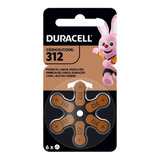 Pilas Duracell 312 Para Audífonos Blister De 6 Pilas