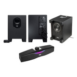 Kit Caixa Som Pc Gamer Aigo  Bluetooth Sub Woofer Logitech 