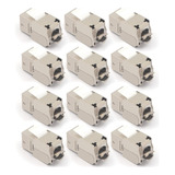 Vce Rj45 Cat6a Conectores Keystone Blindados Paquete De 12, 