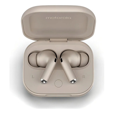Motorola Audífonos Moto Buds+ Sound by Bose con Dolby Head Tracking, Color Beach Sand - Excelente (Reacondicionado) | Envío gratis