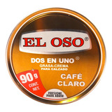 Grasa Crema Calzado El Oso Dos En Uno Color Cafe Claro 90g