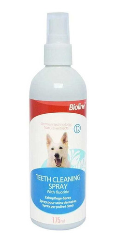 Bioline Spray Dental Con Fluor 175ml - Cuidado Dental Perro