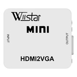 Wiistar Adaptador De Convertidor Hdmi A Vga Con Convertidor.