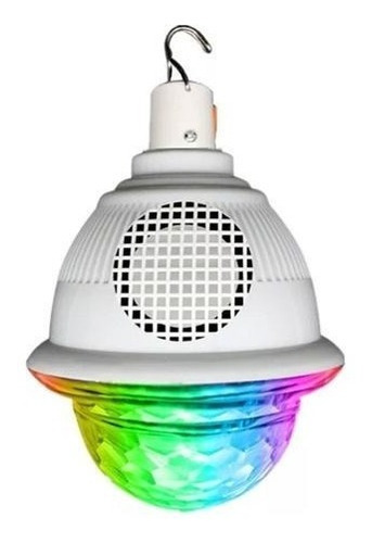 Lámpara Led Bluetooth Recargable Bolichera Con Parlante 