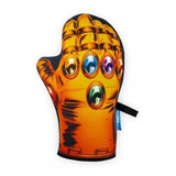 Luva De Cozinha Thanos Manopla Marvel  Forno Térmica Geek Cor Laranja