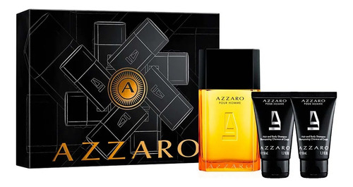 Kit Azzaro Pour Homme Edt 100 Ml + 2 Loções Corporais 50 Ml