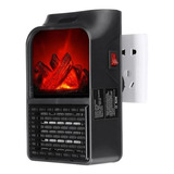 Calentador Eléctrico Flame Heater 900w Estufa De Pared