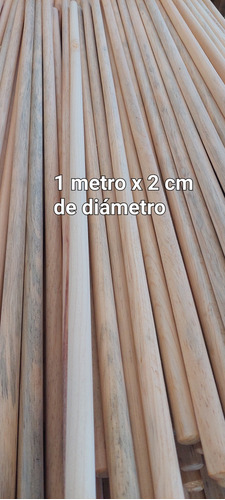 30 Palos De Escoba De 1 Metro X 2 De Diámetro 