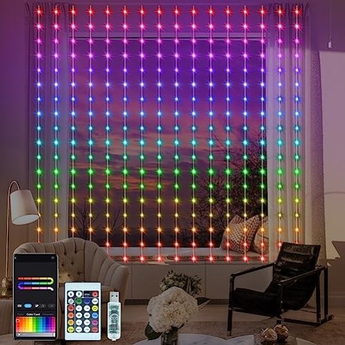 Mayorista 30 Cortinas De Luz Led Multicolor, Blanco, Azul 