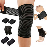 6pcs Vendas Rodillas Gym Deportivas Knee Elasticas Muñequera