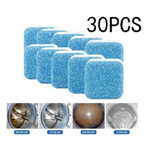 30x Comprimidos De Limpeza Para Máquinas De Lavar Com Frete