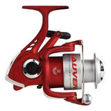 Reel Frontal Waterdog Sauver 6002 Pesca Variada 2 Rulemanes Color Rojo Lado De La Manija Derecho/izquierdo