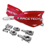 Cubremanos Racetech Vertigo Aluminio Color Rojo Universal