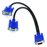 Cable Vga Splitter Tipo  Y  Para Clonar 2 Pantallas En 1 Pc