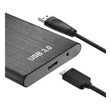 Disco Duro Portátil Externo De 2tb En Color Negro Usb 3.0