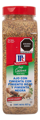 Ajo Con Pimienta  Roja Y Negra (623 G) Mccormick