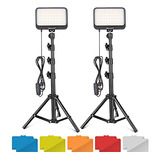 Ubeesize Led Video Light Light Kit 2pcs Iluminación De Fotog