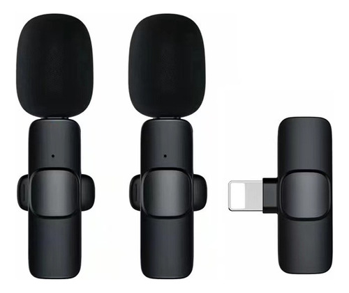  Micrófonos Solapa Inalámbrico 2 En 1 Para  Tipo C/iPhone K9