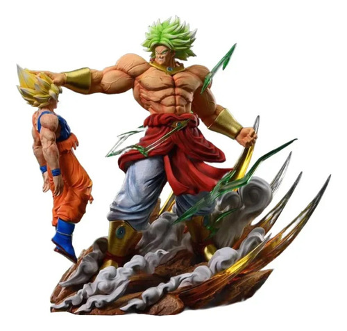 Figura Coleccionable Broly Vs Goku 20 Cm Ssj Legendario Dbz