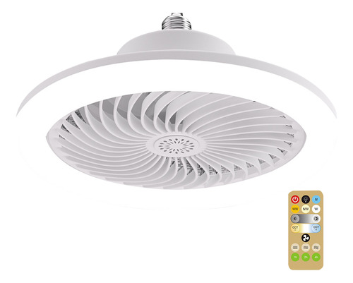 Lámpara De Ventilador Led, Luz Remota, Control Led De Tornil