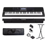 Teclado Casio Ct-x800 Sensitivo + Funda Fuente Soporte Pedal