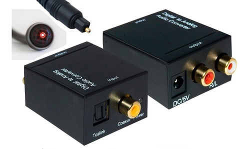 Convertidor De Audio Optico Digital A Análogo L/r Rca