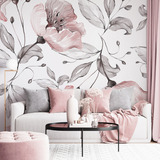 Vinilo Decorativo Empapelado Mural Pared Florales Grande 15