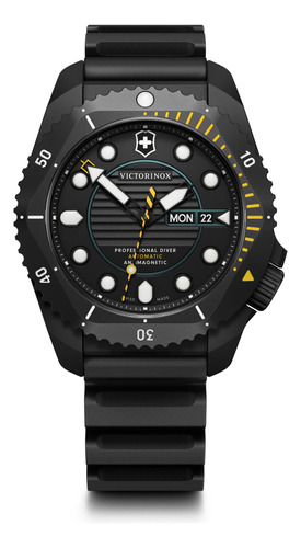 Reloj Dive Pro Automatic 43 Mm Negro Caja Titanio Victorinox