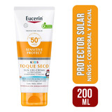 Bloqueador Solar Niños Eucerin Fps50 Corporal Y Facial 200ml