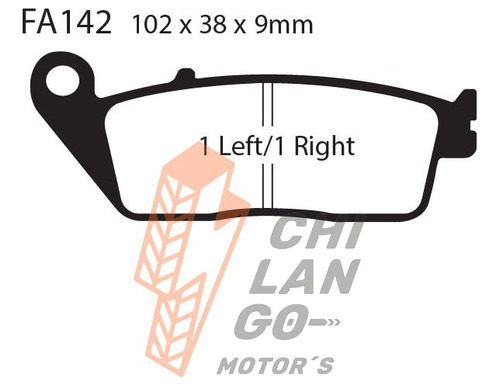 Balatas Ebc Del. Honda Cbr 250 Rhondathailandnon 11-22 Fa142