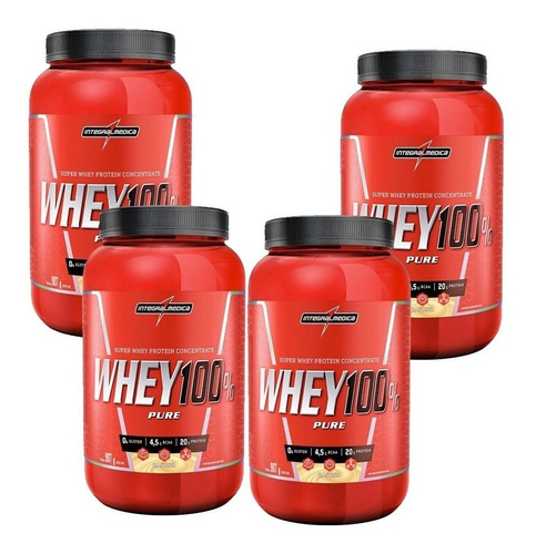 4 Whey Protein 100% Pure 907 Gramas Cada 