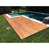 Deck De Madera Dura Eucalipto Grandis Con Mano De Cetol