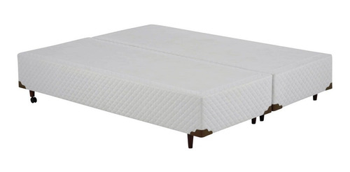 Cama Box King Size Bipartido Universal Cosmopolita Branco - 193x203 (bipartido) - King Size