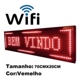 Display Led Painel Letreiro 70x20cm Bivolt Com Wifi Oferta