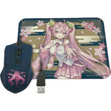 Mouse Pad Y Ratón Sakura Miku Importado Japón