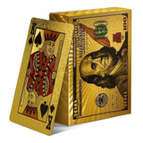 Cartas Baraja De Poker Cartas Dorado  De Lujo Ultra Fino D