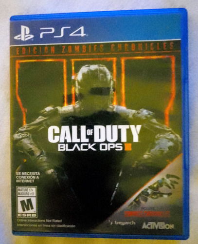 Call Of Duty Black Ops 3 Ed Zombies Chronicles Ps4 Físico