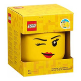 Lego Head Mini Apilable Original Contenedor Winking Guiño