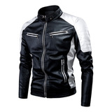 Chamarra Motociclista Biker Bomber Slim Casual Rompeviento 8