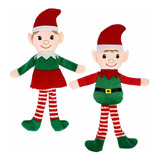 3 Elfos O Duende Navideños Decoración Árbol De Navidad