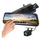 10' Espejo Hd Retrovisor Pantalla Dvr + Cámara Reversa 6mts