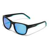 Gafas De Sol Polarizadas Hawkers Owens Para Hombre Y Mujer Lente Azul Varilla Negro Armazón Negro Diseño Mirror