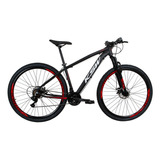 Bicicleta Aro 29 Ksw Xlt Aluminio 21v Cambios Index Cor Preto/vermelho Tamanho Do Quadro 21