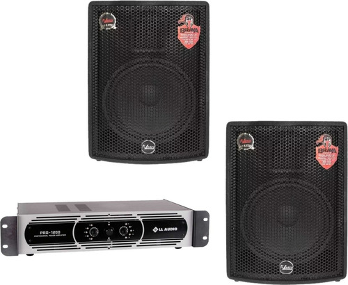 Par Caixa Passiva Leacs Brava 10pol + Pro1200 Ll Audio 