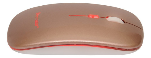Mouse Slim Dual Inalámbrico Tecmaster Recargable Rosa