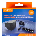 Fonte Universal Regulável Com 7 Plugs Inova 