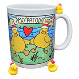 Caneca Te Amo Patodavida Feliz Natal Com Caixinha  Presente