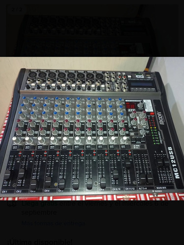 Consola Sonido Mixer Dj Moon 12 Canales  Usado Muy Poco!