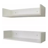 Repisas X2 Estantes Libros Local Cocina 40x10x20cm Muebleds