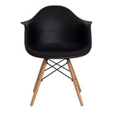 Cadeira Charles Eames Com Braço - Promocionais 12x Cor Da Estrutura Da Cadeira Preto